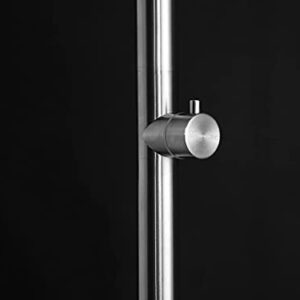 Wayime 87" Separable&Composable Free-Standing Brushed Stainless Steel 304 Rainfall Outdoor Shower