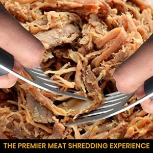 Metal Meat Shredder Bear Claw – M LIFE MASTER Stainless Steel Meat Forks With Handle - BBQ Meat Handler For Pulling, Shredding, Serving - Ultra-Sharp Blades, Easy To Clean & Safe To Use