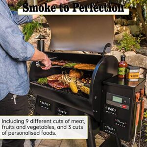 12 Pack Pellet Hopper Magnet Labels Pellet Grill Guide Magnet Traeger Wood Pellet Bin Labels & Hopper Magnets Essential BBQ Smoker Accessories Magnetic Pellets Markers