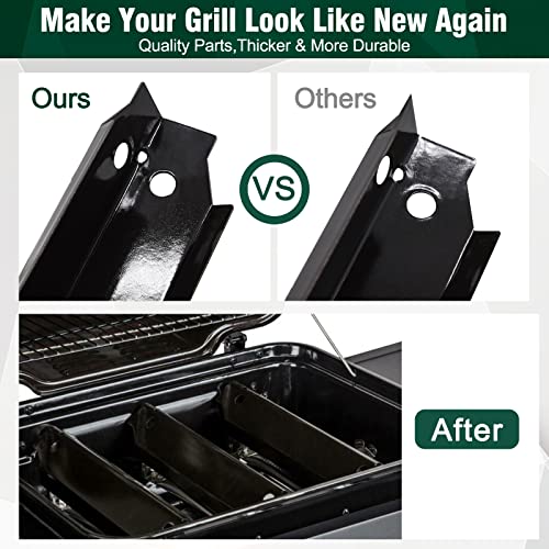 Criditpid Grill Replacement Parts for Dyna-Glo 3-Burner DGC310CNP-D, DGC310RNP-D, DGC310BNP-D Grill Models. Grill Heat Plate, Heat Shields, Burner Cover for Dyna-Glo DGC310CNP-D.