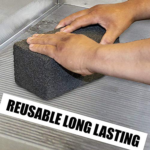 Armonik Grill Cleaning Brick - Bloque de limpieza de Piedra de pómez ecológica sin olor. para limpieza de parrillas, para eliminar el oxido y la grasa.