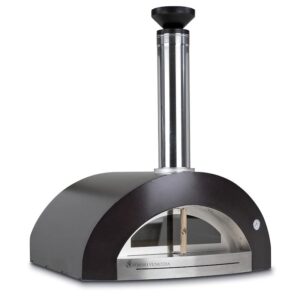 forno venetzia bellagio 200 44-inch countertop outdoor wood-fired pizza oven – copper
