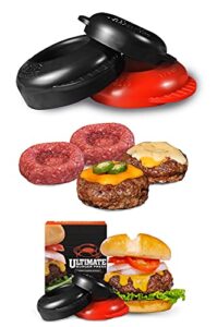 ultimate burger press – 1/4lb, 1/3lb and 1/2lb stuffed burger patty (3 sizes inside) get more creative