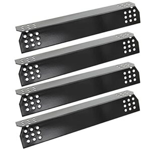 hongso ppg371 (4-pack) porcelain steel heat plate, heat shield, heat tent, burner cover, vaporizor bar replacement for grill master 720-0697, 720-0737, nexgrill 720-0830h, 720-0783e gas grill models