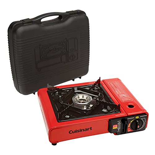 Cuisinart CGG-1050 Portable Butane Camping Stove with Carrying Case - 8,000 BTU Burner - Perfect for Camping and Tailgating