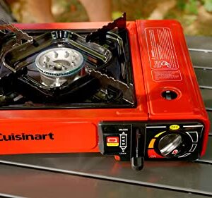 Cuisinart CGG-1050 Portable Butane Camping Stove with Carrying Case - 8,000 BTU Burner - Perfect for Camping and Tailgating