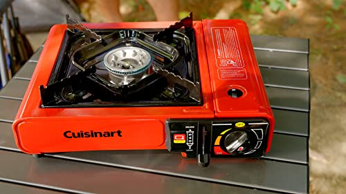 Cuisinart CGG-1050 Portable Butane Camping Stove with Carrying Case - 8,000 BTU Burner - Perfect for Camping and Tailgating