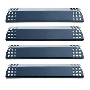 direct store parts dp129 (4-pack) porcelain steel heat shield/heat plates replacement for sunbeam, nexgrill, grill master, charbroil, kitchen aid, members mark, uberhaus, gas grill models (4)