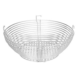 kamado joe bj-mcc24 charcoal basket grill accessory for big joe, stainless steel