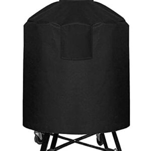 Westeco Cover for XL Big Green Egg, Accessories Extra Large Egg Kamado Joe Char-Griller Louisiana Ceramic Grill Heavy Duty Waterproof, Black, 35.5 inch Dia x 48 inch H