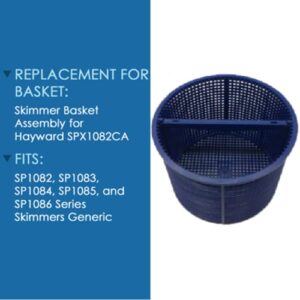 Pool Skimmer Basket Replacement Part for Hayward SPX1082CA & Aladdin B-152, fit Select Hayward Automatic Skimmers SP1082 SP1083 SP1084 1085 1086 SP1075 1075T 1076 1077 - Blue