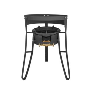 concord 30″ powder coated steel comal stand with roadster single propane burner. great for discada, tacos, street vendor, etc.
