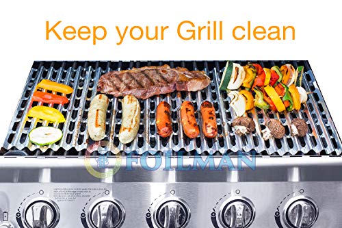 Clean Grill BBQ Disposable Aluminum Liners | 12 x 20 inch/Disposable Grill Grates - Pack Of 12