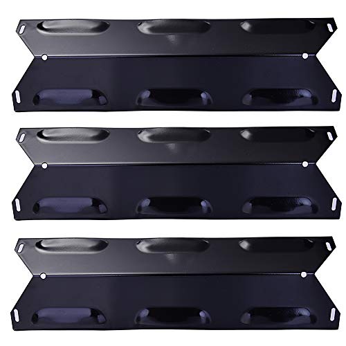 Votenli P9623A(3-Pack) 14 7/8'' Porcelain Steel Heat Shield,Heat Plate for Kenmore 146.23678310, 146.23679310, 640-05057371-6, 640-05057373-6 Gas Grill