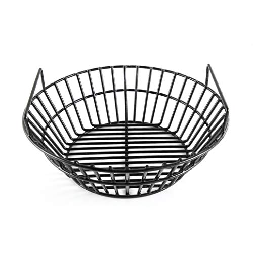 Porcelain Steel Charcoal Ash Basket Fits for Large Big Green Egg Grill, Kamado Joe Classic, Pit Boss, Louisiana Grills, Primo Kamado Grill and Large Grill Dome