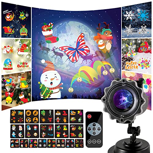 Christmas Projector Lights Holiday Lights Projector Outdoor Decorations Projector Hologram Christmas Holiday Garage Projector Lights Outdoor All Season Light Holiday Image Projector