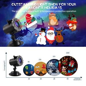 Christmas Projector Lights Holiday Lights Projector Outdoor Decorations Projector Hologram Christmas Holiday Garage Projector Lights Outdoor All Season Light Holiday Image Projector
