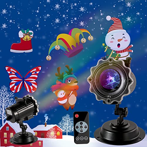 Christmas Projector Lights Holiday Lights Projector Outdoor Decorations Projector Hologram Christmas Holiday Garage Projector Lights Outdoor All Season Light Holiday Image Projector