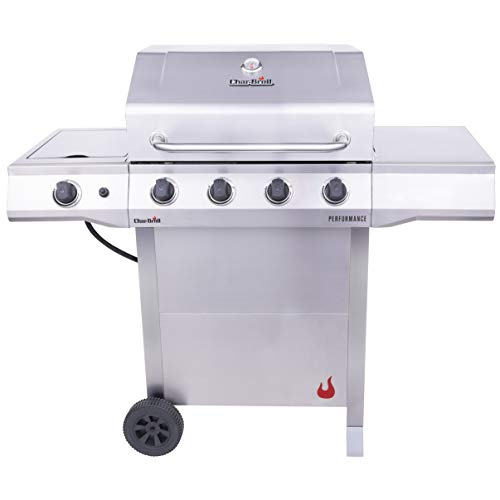 Char-Broil 463352521 Performance 4-Burner Cart Style Liquid Propane Gas Grill, Stainless Steel