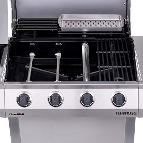 Char-Broil 463352521 Performance 4-Burner Cart Style Liquid Propane Gas Grill, Stainless Steel