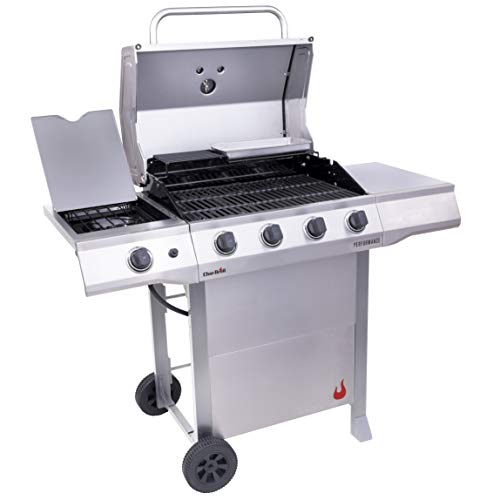 Char-Broil 463352521 Performance 4-Burner Cart Style Liquid Propane Gas Grill, Stainless Steel