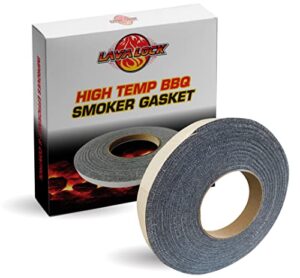lavalock 12 grey high performance bbq gaskets smoker seals – self stick 1/2 x 1/8 x 15 ft long hi -temp