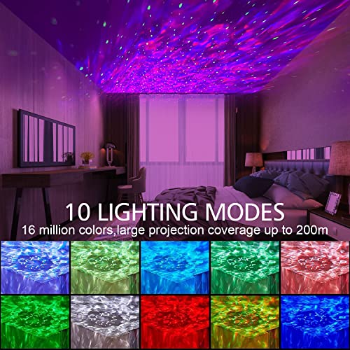 KGC Star Projector Galaxy Light, Galaxy Projector for Bedroom with Remote Control, Bluetooth Speaker & Voice Control, Night Lights Projector for Kids Room, Adults Home Theater, Party, Dorm Room Decor