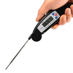 favercool digital food meat candy thermometer, instant read probe thermometer for cooking grilling and smoking oven cooking