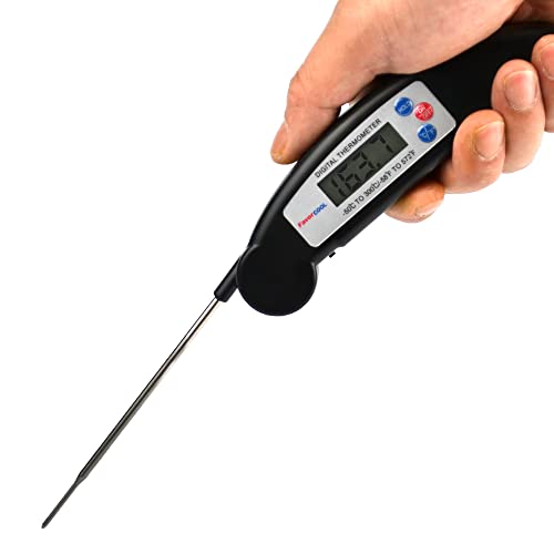 FaverCOOL Digital Food Meat Candy Thermometer, Instant Read Probe Thermometer for Cooking Grilling and Smoking Oven Cooking