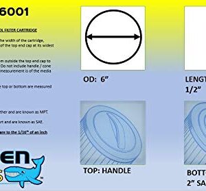 Baleen Filters Pool Filter Replaces Jacuzzi 20086-001, for Jacuzzi Hot Tubs J-480, J-470, and J-465 Models 2006-2009, Model AK-20086001