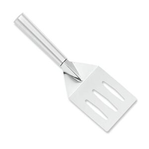 rada cutlery metal grill spatula –stainless steel face and aluminum handle made in usa, 10-1/8 inches