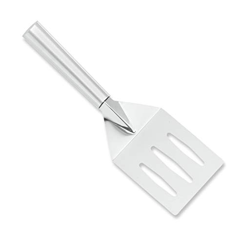 Rada Cutlery Metal Grill Spatula –Stainless Steel Face and Aluminum Handle Made in USA, 10-1/8 Inches