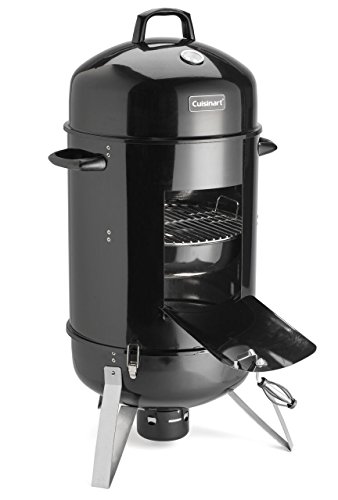 Cuisinart COS-118, Vertical Charcoal Smoker, 18" & KINGSFORD Heavy Duty Deluxe Charcoal Chimney Starter | BBQ Chimney Starter for Charcoal Grill and Barbecues