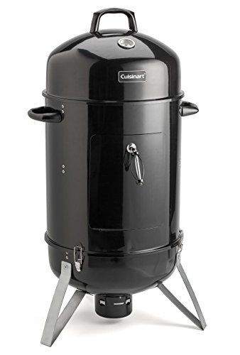 Cuisinart COS-118, Vertical Charcoal Smoker, 18" & KINGSFORD Heavy Duty Deluxe Charcoal Chimney Starter | BBQ Chimney Starter for Charcoal Grill and Barbecues