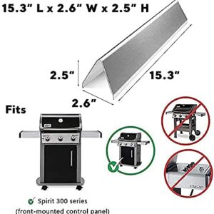 Uniflasy 7639 Cooking Grates 7636 Flavorizer Bars 69787 Burner Tube Ignitor Wire Kit Ignition Electrode for Weber Spirit 300 Series Spirit E-310 E-320, S-320 E/S330 with Front Mounted Control