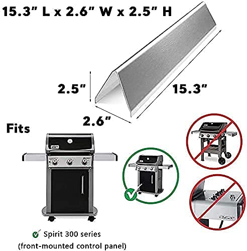 Uniflasy 7639 Cooking Grates 7636 Flavorizer Bars 69787 Burner Tube Ignitor Wire Kit Ignition Electrode for Weber Spirit 300 Series Spirit E-310 E-320, S-320 E/S330 with Front Mounted Control