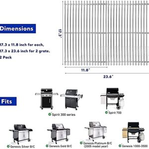 Uniflasy 7639 Cooking Grates 7636 Flavorizer Bars 69787 Burner Tube Ignitor Wire Kit Ignition Electrode for Weber Spirit 300 Series Spirit E-310 E-320, S-320 E/S330 with Front Mounted Control