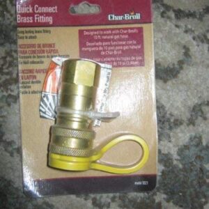 Char-Broil Universal Quick-Connect Coupler, brass