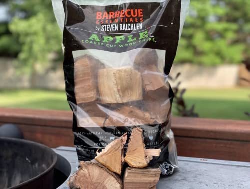 Steven Raichlen's Project Smoke Smoking Chips - (Apple)192 cu. in. - Kiln Dried, All Natural Coarse Wood Smoker Chunks- 1 Pound Bag Barbecue Chips