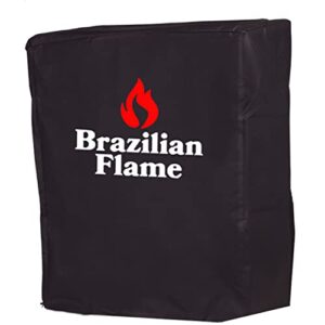 brazilian flame 5-skewer rotisserie grill cover, black