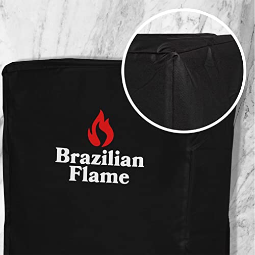Brazilian Flame 5-Skewer Rotisserie Grill Cover, Black
