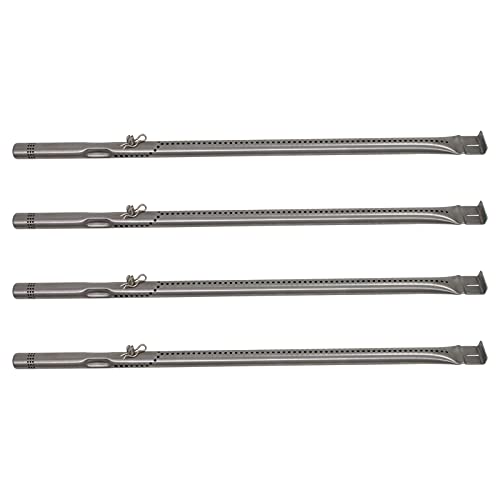 UpStart Components 4-Pack BBQ Gas Grill Tube Burner Replacement Parts for Charbroil 463332718 - Compatible Barbeque Stainless Steel Pipe Burners