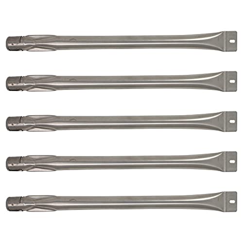 UpStart Components 5-Pack BBQ Gas Grill Tube Burner Replacement Parts for Kenmore 148.16156210 - Compatible Barbeque Stainless Steel Pipe Burners