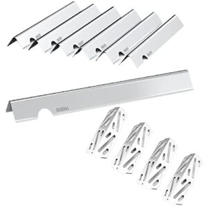 weber 304 stainless steel heat deflector and 66033 flavor bars for weber genesis ii and genesis ii lx 400 series, genesis ll lx e-440/s-440, genesis ll s-410/e-410, genesis ll 435 gas grills