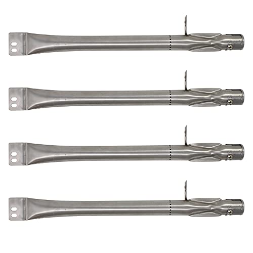 UpStart Components 4-Pack BBQ Gas Grill Tube Burner Replacement Parts for Brinkmann 810-3660-0 - Compatible Barbeque Stainless Steel Pipe Burners