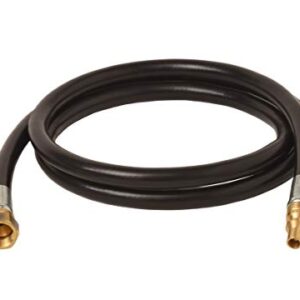 Flame King Quick Connect Hose for RV, Van, and Trailer - 48-inch, 3/8-inch ID Female SAE Gas Flare Fitting, 100304-48, Black