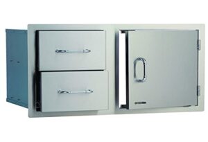 bull outdoor products 55875 38 inch door/drawer combo, 38″, stainless steel