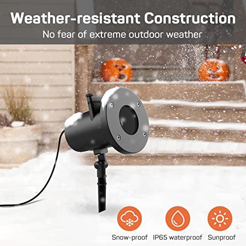 Dr. Prepare Halloween Projector Lights Outdoor, Scary Halloween Ghost Projector Show with 12 Dynamic Patterns, Waterproof Spooky Halloween Decorations Outdoor Indoor for Holiday Christmas Party House