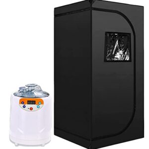 ZONEMEL Portable Steam Sauna Kit,1000 Watt 3 Liters Steamer, Full Size Sauna Tent, Personal Home Spa, with Remote Control, Timer