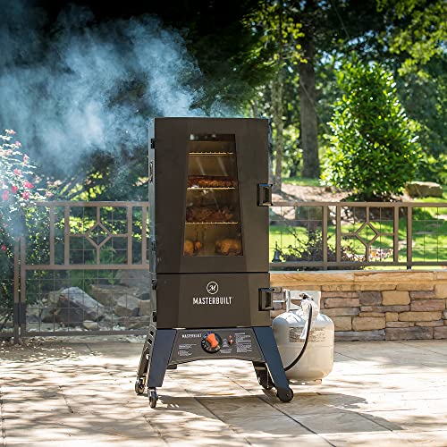Masterbuilt MB20051316 Propane Smoker with Thermostat Control, 40 inch, Black